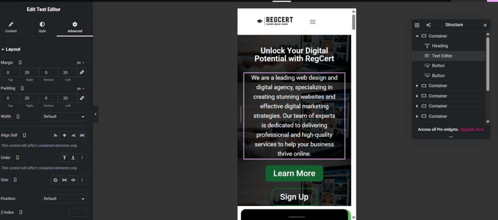 Easiest Way to Design a Responsive Website on WordPress Using Elementor