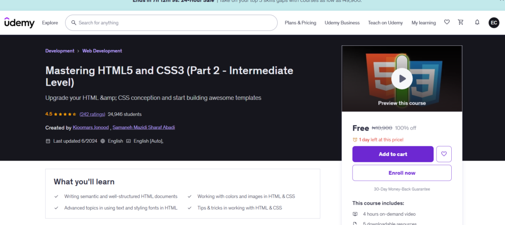 The Complete Web Development Courses: Today’s Free Udemy Coupons