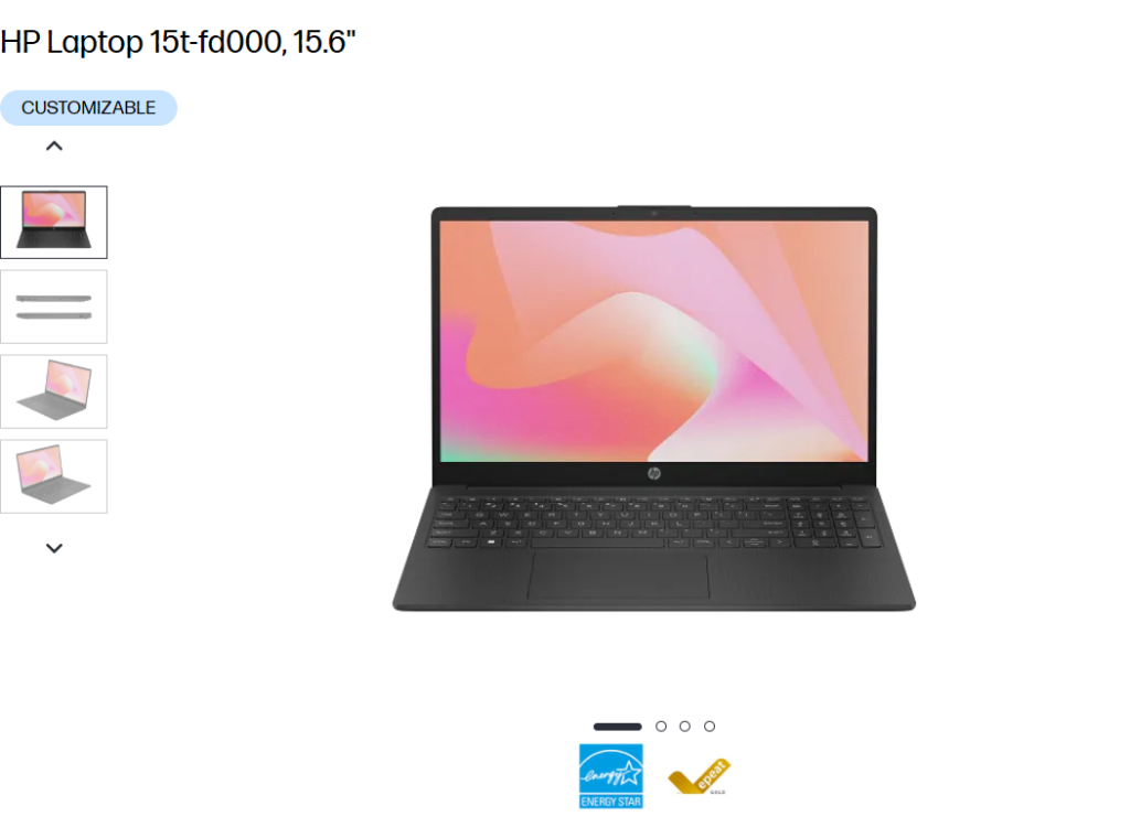 HP 15 budget laptop for remote work