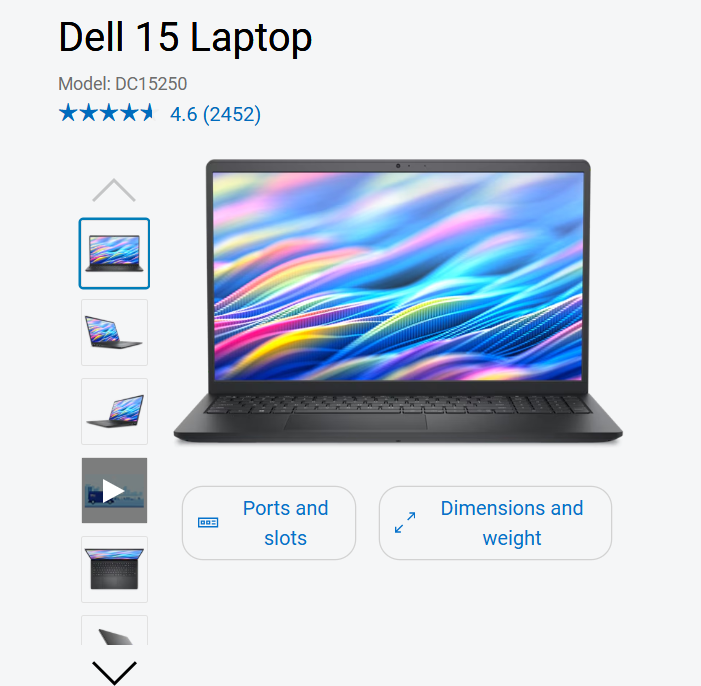 Dell Inspiron 15 budget laptop for remote workers