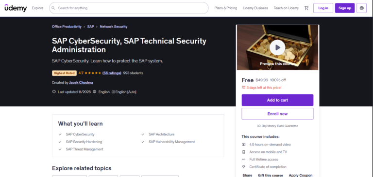 Udemy IT and tech-free courses