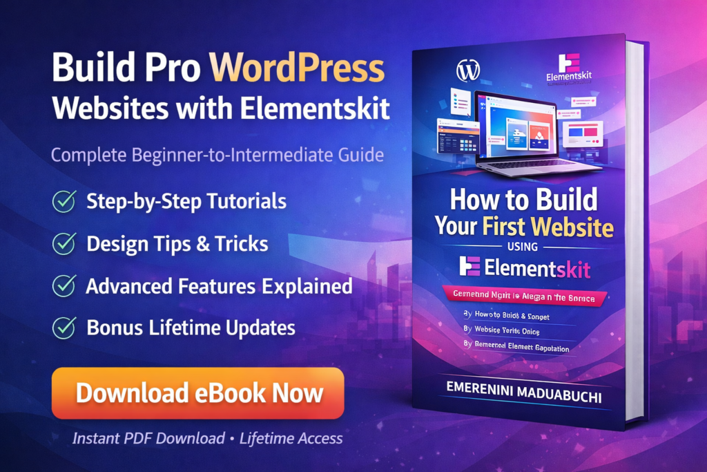 How to Build Your First Website Using Elementskit