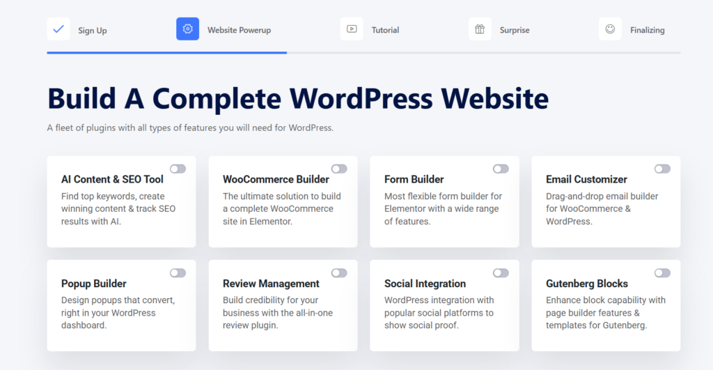 How to build your first website using Elementskit for free 