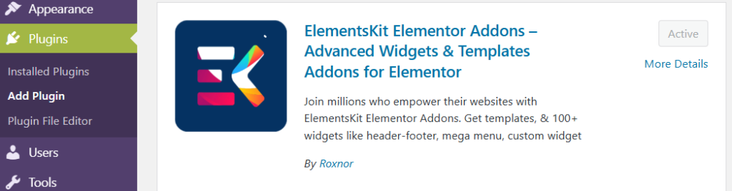 How to build your first website using Elementskit for free 